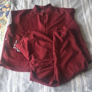 Burgundy Figs Scrub Set